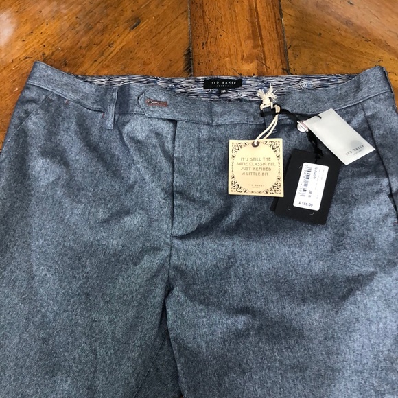 Ted Baker classic fit Brushed Trouser 38R new with tags. Retail $185. - Picture 1 of 11